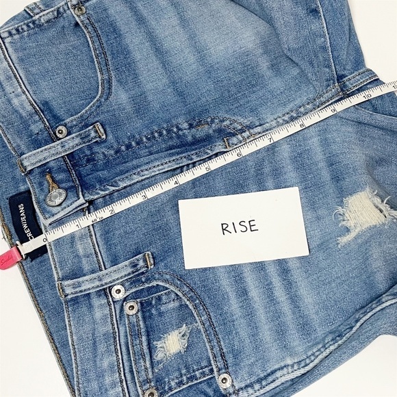 J. Crew Vintage Straight Jeans 25 0 high rise distressed released‎ frayed hem - Picture 13 of 15